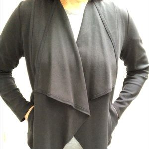 Cardigan with shawl collar BLACK sz M